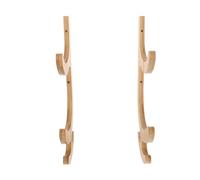 NESTINGHO Supporto da Muro in Legno per Tappetino Yoga e Asciugamani, Robusto e Stabile, Design Bilanciato a 2 Livelli per Esercizi a Camera