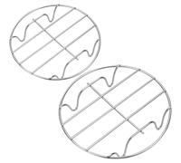 NESTINGHO Supporto per Vaporiera in Acciaio Inossidabile 2 Pezzi, Multifunzione e Resistente, per Cottura a Vapore di Carne e Frutti di Mare in Cucina