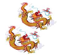 NESTINGHO Toppe e Versatile Ricamate in Poliestere Termoadesive Drago Cinese Applicazione Facile Design per e Abbigliamento per Scopi Decorativi