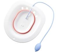 NESTINGHO Vasca per Sitz Bath Pieghevole in Pp e Materiale Elastico Design Inclinato Liscio, Facile da Pulire e Fori Anti-perdita, per Assistenza Postoperatoria e Maternità