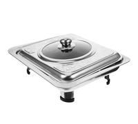 NESTINGHO Vassoio da Portata Rettangolare con Coperchio in Inossidabile Superficie Liscia e Resistente in Colore Assortito per Buffet e Feste