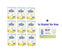 Nestle Beba Pre 9x800g e 1xHipp pannolini Size 1