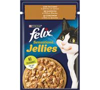 PURINA Cat FELIX → Sensation Jelly - 85 gr - GUSTI MISTI - Umido Gatto, Gatti