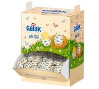 Nestle Galak Mini Eggs Espositore Bocca di Lupo da 1,6 kg - Ovetti di Cioccolato Bianco con Ripieno al Latte - Box Marsupio per Pasqua, Feste, Eventi, Candy Bar e Rivendita