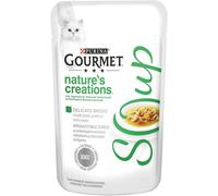 Purina Gourmet Nature's Creations Soup Umido gatto 40 gr - Pollo e Verdure - Confezione da 32 pezzi - Cibo umido per gatti - 1° ORDINE? scegli lo sconto BZR5 / BZR20 + 200 punti fedeltà