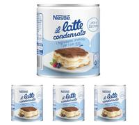 NESTLÉ IL LATTE CONDENSATO Latte Concentrato Zuccherato, Latta 397g (Confezione da 4)