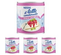 NESTLÉ IL LATTE CONDENSATO Senza Lattosio Latte Concentrato Zuccherato, Latta 387g (Confezione da 4)