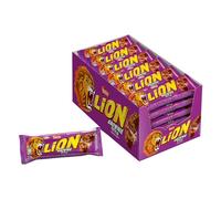 Nestle Lion Brownie Style Barrette Croccanti Ripiene Gusto Brownie Box da 24