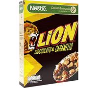 Nestle Lion Cereali con frumento Integrali Ricoperti di Cioccolato e Caramello 400 gr