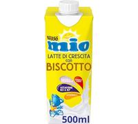 NESTLÉ MIO Latte di Crescita con Biscotto Liquido, 12 Brick da 500ml (6L)