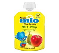 NESTLÉ MIO Merenda 100% Frutta Pera e Mela da spremere, 16 Pouch da 90g (1,44kg)