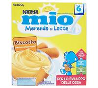 Nestlé Mio Merenda al Latte Biscotto da 6 Mesi, 4 x 100g