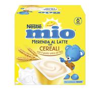 Nestlè Mio Merenda Al Latte Cereali 4 Vasetti Da 100g