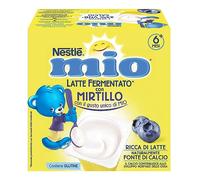 NESTLÉ MIO Merenda al Latte Fermentato Mirtillo, 4 Vasetti da 100g (400g)