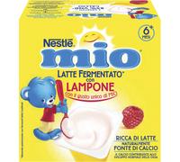 nestle' Mio merenda latte fermentato lampone 4 pezzi da 100 g