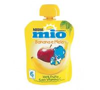 Nestle' MIO Merenda Frutta Splash Banana Mela Offerta 4 Confezioni da 90 gr