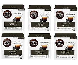Nestlé Nescafé Dolce Gusto Capsule Espresso Intenso Extra Crema Caffè Tostato e Macinato 16 Capsule Intensità 7