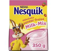Nestlé Nesquik Milk-Mix Gusto alla fragola, in polvere per frappè e bevande fredde, confezione da 1 (1 x 350 g)