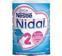 Nestlé Nidal 2 - Lait infantile 2ème ge en poudre - dès 6 mois - 800g - Lot de 3 boîtes de 800g