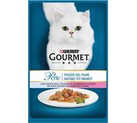 Gourmet Perle Duetti – Pesce dell'Oceano e gamberetti interi – 85 g