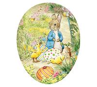 Nestler Uovo di Pasqua XXL da riempire - Uova fatte a mano in cartone - Motivo Beatrix Potter - Amorevole regalo di Pasqua