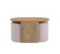 Nestup - Tavolino Bianco/Noce