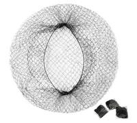 NET CHIED CHE 100PCS 24 pollici reti per capelli invisibili estensibili per donne, uomini e bambini in rete nera per panino, sonno e cibo da cucina servicenet