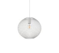 Lampadario A Sospensione Moderno Net Metallo Bianco 1 Luce E27 42W Ip20