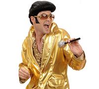 NET TOYS Compresse di colore nero, adatte per costume Rock n Roll, basette, Side Burns Sideburn Sideburns