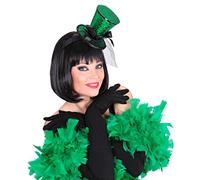 NET TOYS Mini Cilindro Glitter con veletta e Fiocco per Costume Ballerina di Can Can