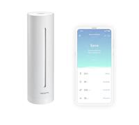 Netatmo Misuratore Qualità Aria Intelligente, Sensore CO2, Temperatura, Umidità, Rumore - Controllo Casa, Ambiente Salubre, Avvisi Automatici per Interni - Bianco - Edizione limitata - NHC-EC