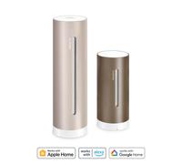 Netatmo Stazione Meteo ORIGINAL 2ª generazione | Interni & Esterni | Temperatura, Umidità, Qualità aria, UV, Pollini, Previsioni Meteo | Compatibile Apple Home, Alexa, Google Home - Sabbia - NWS-S-EC
