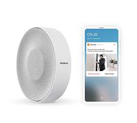 Netatmo Sirena da interno intelligente, wireless, Wi-Fi, 110 Db, accensione/spegnimento automatico, senza abbonamento, a batterie o rete con cavo