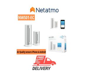 Netatmo Smart Home Weather Station Sensori di qualità dell'aria iPhone e Andr...