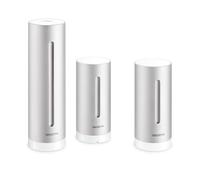 Netatmo Stazione meteorologica da interno ed esterno con sensore esterno wireless + modulo aggiuntivo, compatibile con Amazon Alexa, Google Home e Apple HomeKit, NBU-NWS-NIM-EU