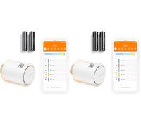 Netatmo Valvola Termostatica WiFi, Controllo Remoto, Risparmio Energetico, Accessorio per Termostati Intelligenti, Compatibile con Alexa e HomeKit, Installazione Facile, NAV-AMZ (Confezione da 2)