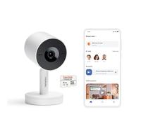 Netatmo Videocamera Interna di Sorveglianza Advance con riconoscimento facciale, otturatore intelligente, Wi-Fi, rilevamento movimenti, visione notturna, archiviazione locale, 2K HDR, 2x SD - Bianca