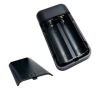 Netbiio 18650 Batteria ricaricabile Powerbank Case con coperchio staccabile Push Facile installazione Custodia protettiva per 2Pc 18650 Supporto batteria ricaricabile