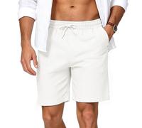 Neteson Pantaloncini Uomo Estivi Cotone Pantaloni Corti Bermuda Leggeri