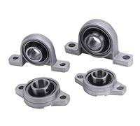 NETFEN Cuscinetto Verticale, 2PCS Cuscinetto Verticale Orizzontale KP08 KP000 KP002 KP003 KP004 KP005 KP006 10mm 12mm 15mm 17mm 20mm 25mm 30mm Parti Stampante 3D Argento (Color : 2pcs, Size : KP006)