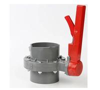 NETFEN Valvole, Valvola A Farfalla in PVC Valvola A Disco con Presa DN 110 MM Valvola A Farfalla for Irrigazione Valvola A Farfalla Monopezzo in Plastica 1 PZ (Color : Plastic Handle)