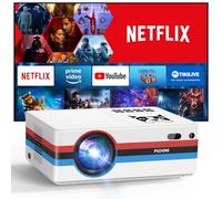 [Netflix ufficialmente/Dolby Audio] Proiettore intelligente FUDONI con WiFi e Bluetooth 4K, Keystone automatico e messa a fuoco elettrica, proiettore esterno 800ANSI con app, Netflix/YouTube/Prime