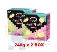 Netflix Squid Game Baked Potato Slim Biscuit Spicy Flavor 240g x 2 Box / K-Food