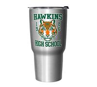 Netflix Stranger Things Hawkins High School - Tazza da viaggio in acciaio INOX, 765 ml