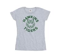 Netflix Stranger Things Hawkins Tigers Maglietta Donna (BI40335)