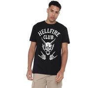 Netflix Stranger Things Hellfire Club Bones T-Shirt Unisex, Nero, L