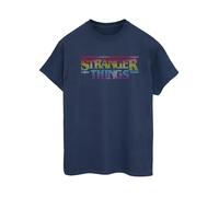 Netflix Stranger Things Maglietta Ampia Arcobaleno Donna (BI44166)