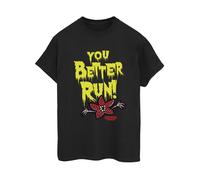 Netflix Stranger Things You Better Run Maglietta Ampia Donna (BI44246)