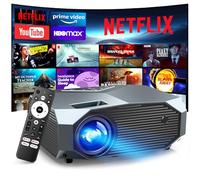 [Netflix ufficialmente/1000 ANSI] Proiettore intelligente con WiFi 6 e Bluetooth 5.3, proiettore cinematografico esterno 4K con NETFLIX/Prime Video/YouTube, Proyector portatile compatibile con HDMI