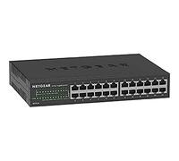 NETGEAR 24 porte Gigabit Switch Ethernet non gestito (GS324) - Montaggio a tavolo, a parete o in rack, funzionamento silenzioso